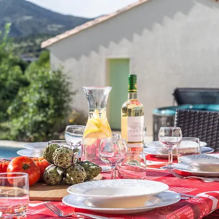 Villa Beautiful With And Heated Pool Felines-Minervois